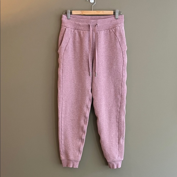 Lululemon Scuba High-Rise Jogger 7/8 Length Heathered Pink Taupe size 6 - Picture 5 of 9